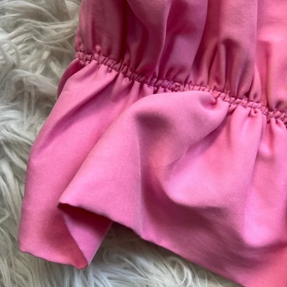 Zara Pink Ruffle Strapless Tube Top NWT - Picture 6 of 7